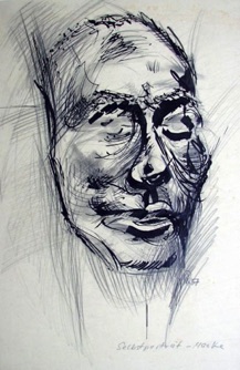 Selbstportrait-Maske #149/1957